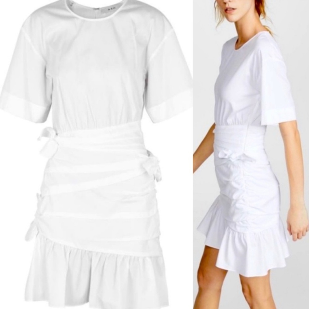 A.L.C. Cassian Ruched Mini Dress